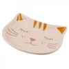 Basic Cat Face Keramikskål för Katt Beige