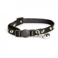 Basic Cat Glow in the Dark Eyes Halsband Svart