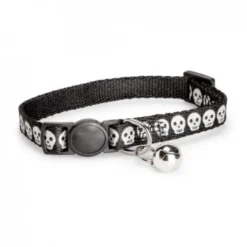 Basic Cat Reflective Halsband Dödskalle Svart