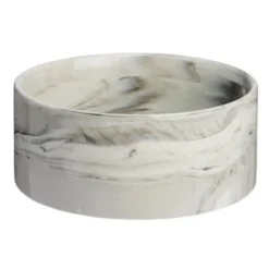 Basic Marble Keramikskål Vit