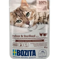 Bozita Indoor & Sterilised Kyckling & Kalkon i Sås 85 g