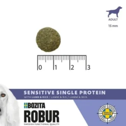 Bozita Robur Dog Adult Sensitive Single Protein Lamm & Ris