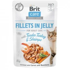 Brit Care Cat Adult Turkey & Shrimps in Jelly 85 g