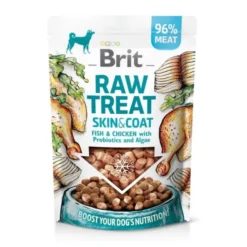 Brit Care Raw Treat Dog Skin & Coat Kyckling, Fisk & Gris 40 g