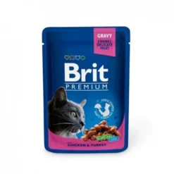 Brit Premium Chicken & Turkey Chunks in gravy 100 g
