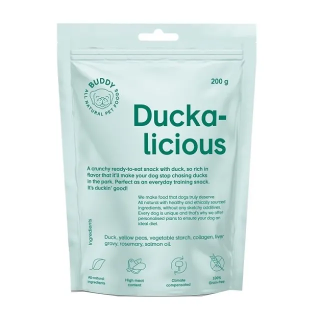 Buddy Petfoods Duckalicious Hundgodis 200 g