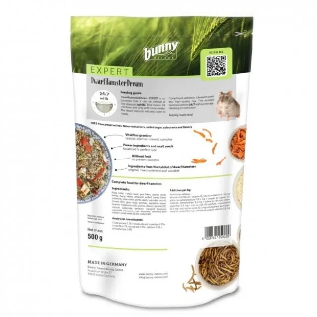 Bunny Nature Dvärghamster Dream Expert 500 g