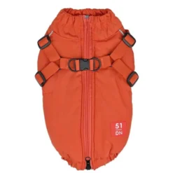 51 Degrees North Adventure Kombinerad Hundjacka och Hundsele Orange