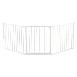 DogSpace Max Hundgrind Vikbar Vit 90-223x70,5 cm