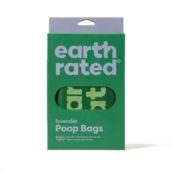 Earth Rated PCR Bajspåsar med Handtag Lavendel 120-pack
