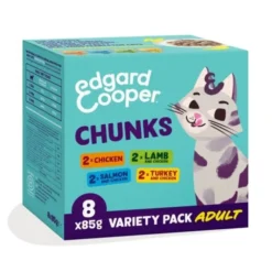 Edgard&Cooper Cat Adult Multipack Chunks in Gravy 8 x 85 g