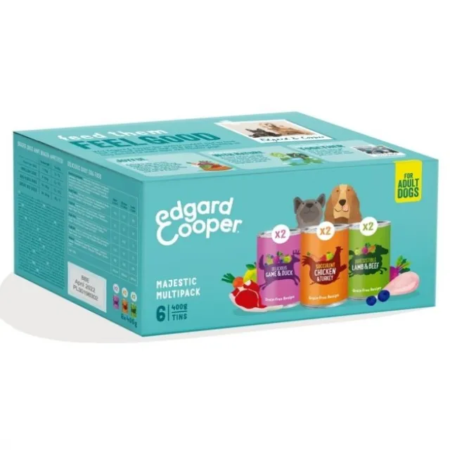 Edgard & Cooper Dog Adult Multipack 6 x 400 g