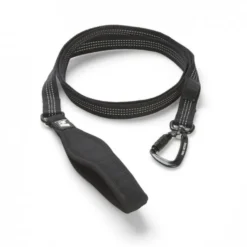 Feel Active Nylonkoppel med karbin och neoprenhandtag Svart