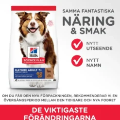 Hill's Science Plan Dog Mature Adult 7+ Medium Lamb & Rice