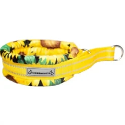 Kusse&Kutta Hundhalsband Brett Halvstryp Solrosor