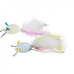 Little&Bigger Kitten Basics Partymöss med Fjädrar 2-pack