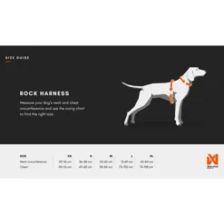 NonStop Dogwear Rock Hundsele Lång Svart/Orange
