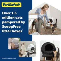 PetSafe SmartSpin Självrensande Kattlåda Svart