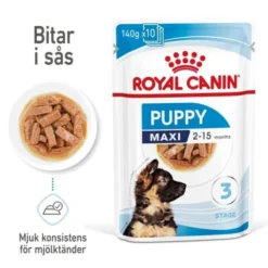 Royal Canin Maxi Puppy Gravy våtfoder för hundvalp 10x140g