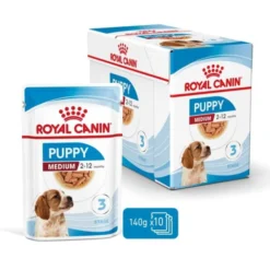 Royal Canin Medium Puppy Gravy våtfoder för hundvalp 10x140g