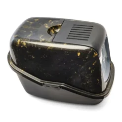 Savic Kattlåda Nestor Marble Svart/Guld 56 x 39 x 38,5 cm