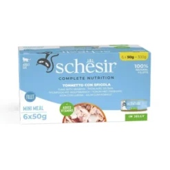 Schesir Cat Adult Tuna & Sea bass in Jelly 6 x 50 g