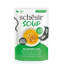 Schesir Cat Soup Chicken, Carrot & Pumpkin 40 g