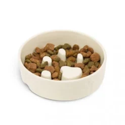 Scruffs Icon Slow Feeder Keramikskål Beige