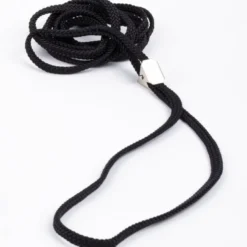 Show Dog Show Lead Platt med Clip, Svart