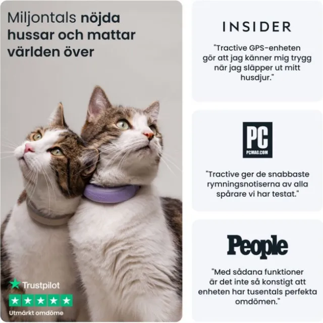 Tractive Cat 6 Mini GPS till Katt