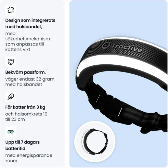 Tractive Cat 6 Mini GPS till Katt